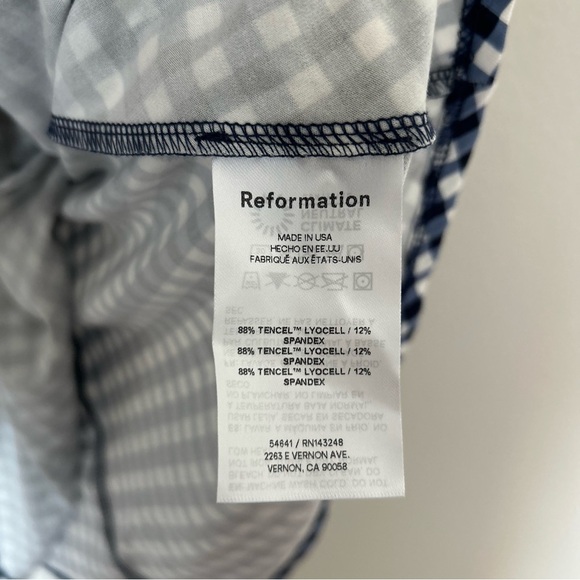 NWT Reformation Coen Dress in Madison Check - Picture 5 of 6